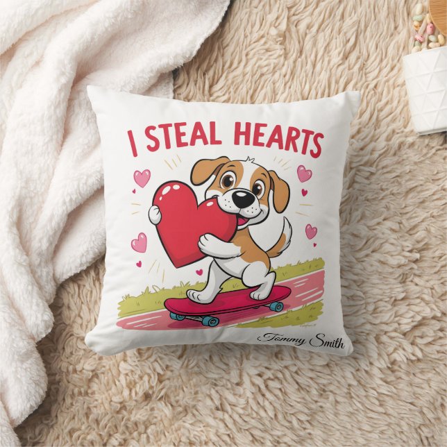 Modernas almohadas de San Valentín sentimental par (Manta)