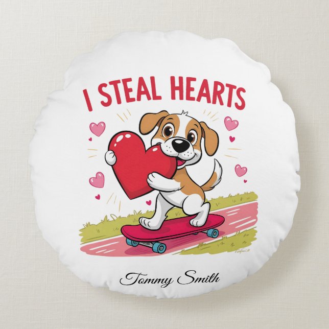 Modernas almohadas de San Valentín sentimental par (Anverso)