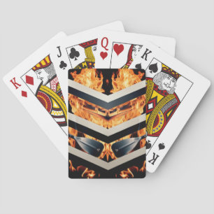 Modernas cartas de juego minimalistas con triple f