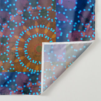 MODERNAS LÍNEAS DE Mandala -AZUL-VERDE- Tapiz ROSA