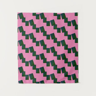 MODERNAS LÍNEAS DE Mandala -ROSA -AZUL-VERDE Tapiz