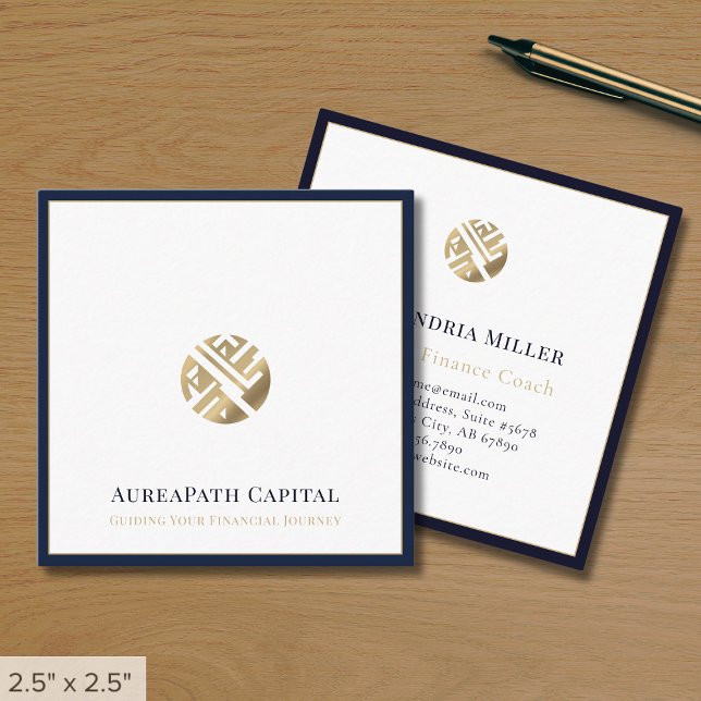 Modernas tarjetas de negocios financieras frontera (Subido por el creador)