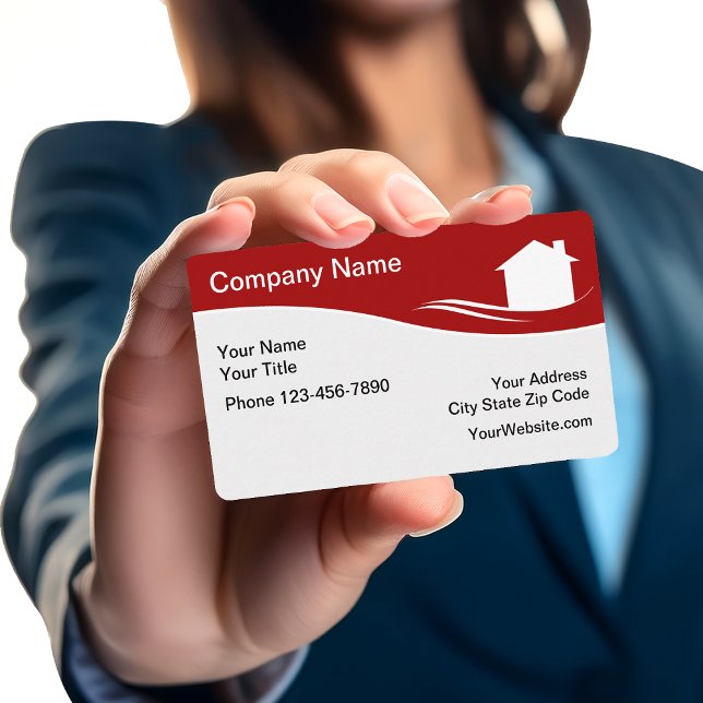 Modernas tarjetas de negocios inmobiliarias de dis (Subido por el creador)