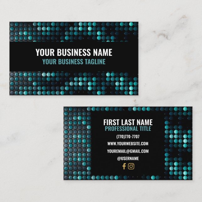Modernas tarjetas de presentación para diseñadores (Anverso / Reverso)