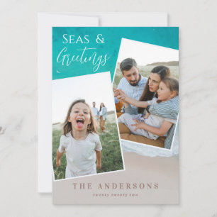 Modernas vacaciones de navidades de playa multifot