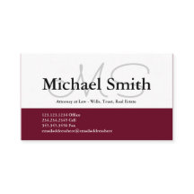 Modernas y audaces Iniciales de Borgoña - Tarjeta 