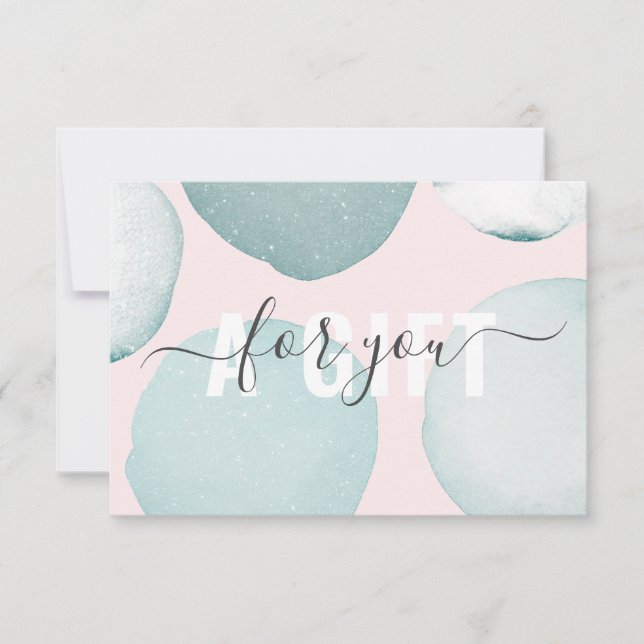 Moderne Glitzer Geschenkgutscheine Flachkarte (Anverso)