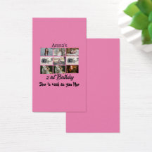 Moderno 21º cumpleaños Collage de fotos personaliz