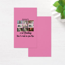 Moderno 21º cumpleaños Collage de fotos personaliz