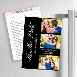 Moderno 3 Boda de fotografía negro