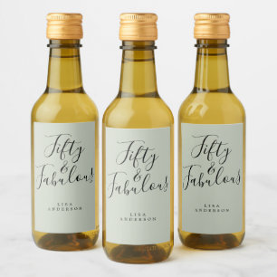 Moderno 50 Fabuloso Green Custom Name 50 cumpleaño