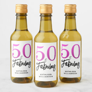 Moderno 50 Fabuloso nombre personalizado 50 cumple