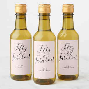 Moderno 50 Fabuloso nombre personalizado rosado 50