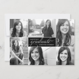 Moderno 6 Invitación a graduación de guión gráfico