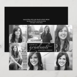 Moderno 6 Invitación a graduación de guión gráfico