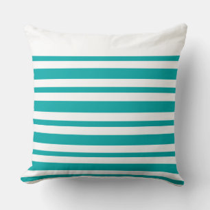Moderno almohada Verde azulada Stripe CH9 por marl