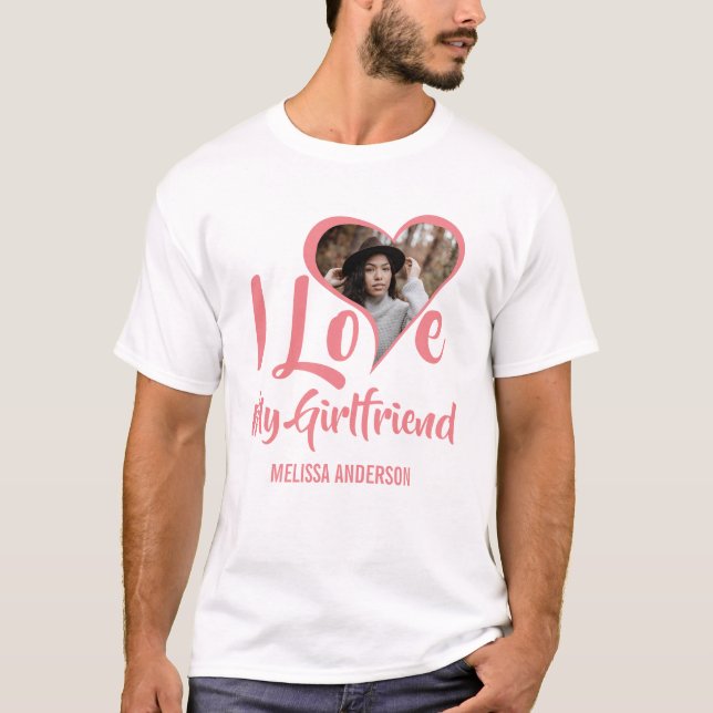 Moderno Amo A Mi Novia | Camiseta fotográfica de c (Anverso)