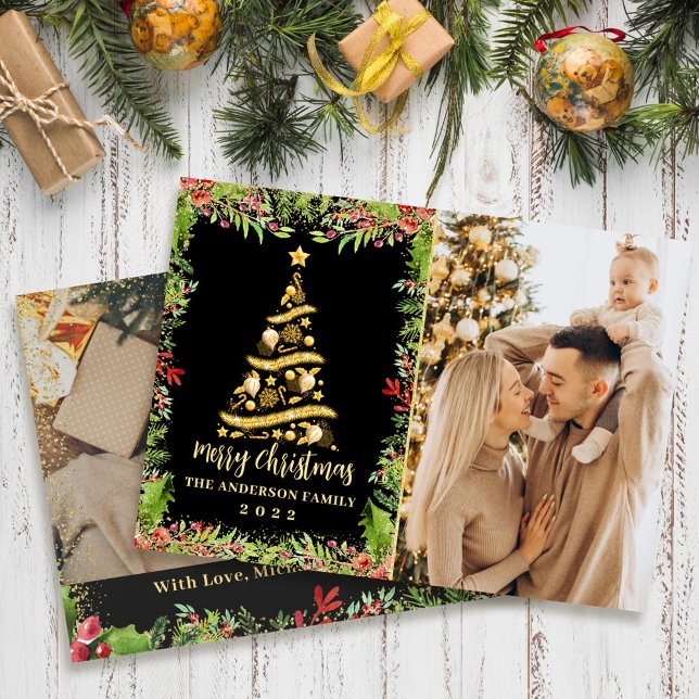 Moderno Árbol de Navidad Magico de Oro Negro 2 Fot (Subido por el creador)