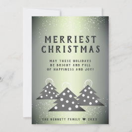 Moderno Árbol de Navidad Metálico Verde Merriest