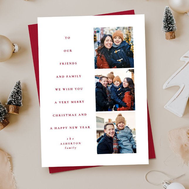 Moderno árbol de Navidad mínimo tres foto roja (Subido por el creador)