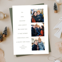 Moderno árbol de Navidad mínimo tres fotos