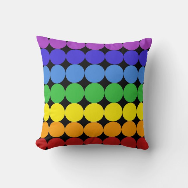 Moderno arco iris de almohada pop de mediados de s (Anverso)