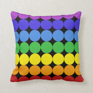 Moderno arco iris de almohada pop de mediados de s