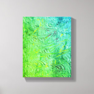Moderno arte abstracto de moda verde amarillo azul