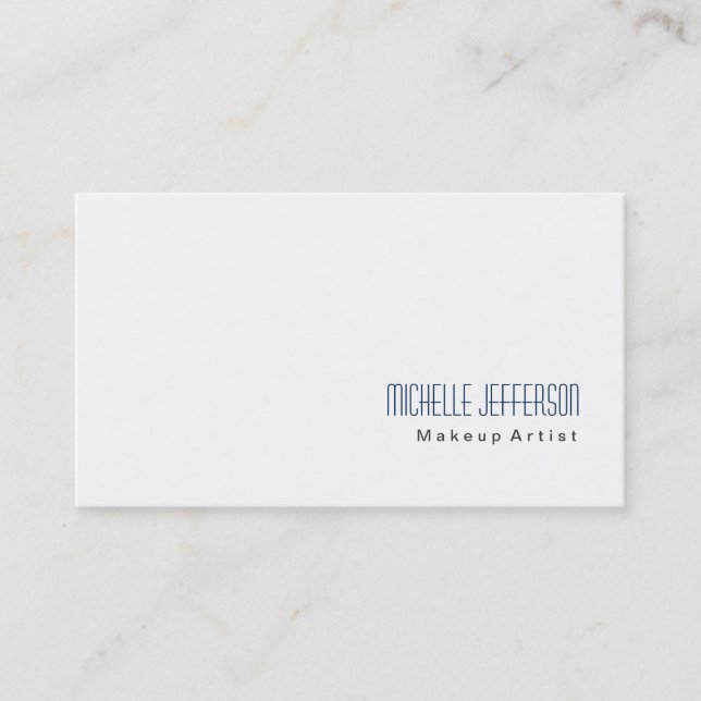 Moderno artista de maquillaje Tarjeta de visita de (Anverso)