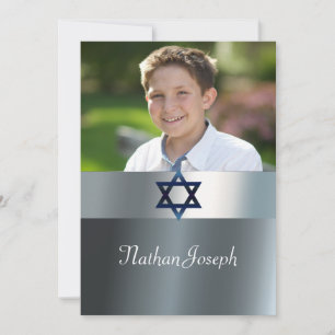 Moderno, Bar Mitzvah, Invitación a la fotografía P