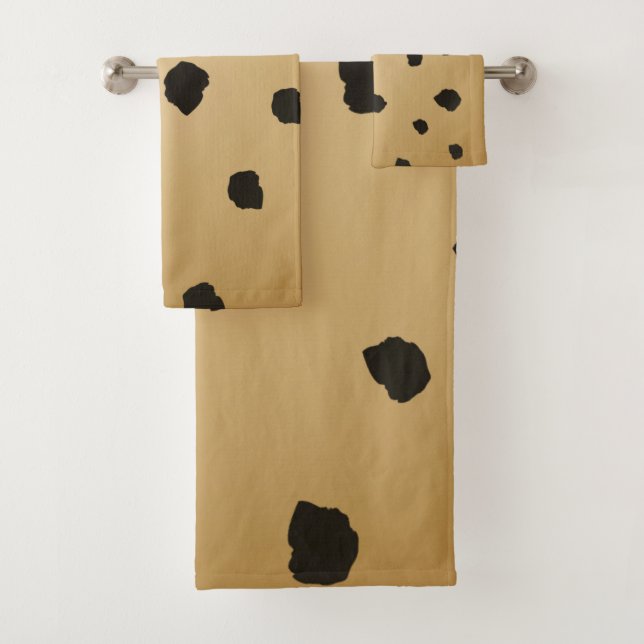 Moderno Black Spot Goldenrod Gold Beige Tan (In situ)