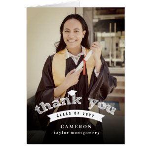 Moderno boceto blanco foto de cierre de graduación