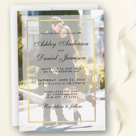 Moderno Boda de Invitación a la fotografía Overlay