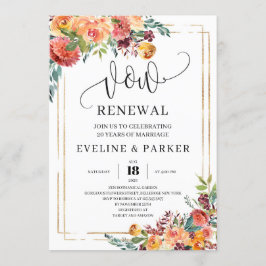 Moderno Boho Fall Marigold invitación a la renovac
