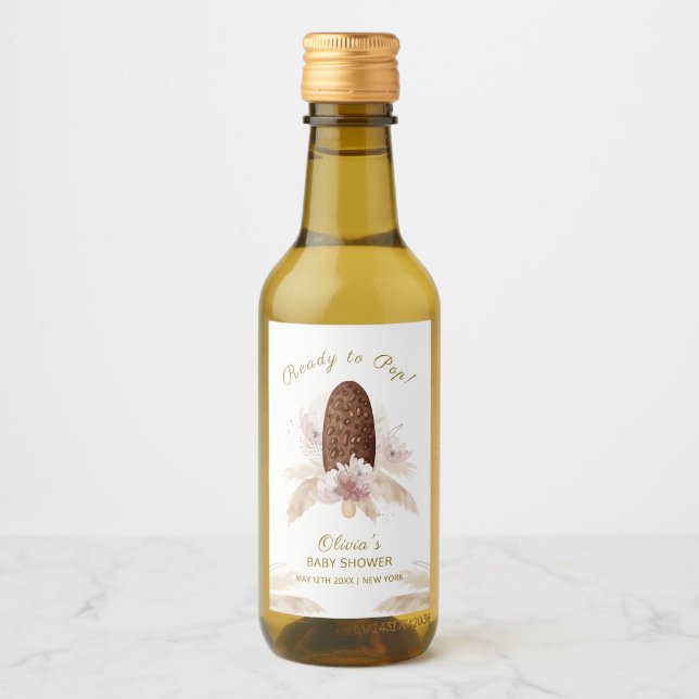 Moderno Boho Floral Ice Cream Popcicle Baby Shower (Anverso)