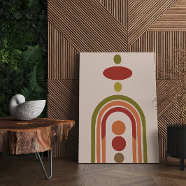 Moderno Boho Wall Art, Gran Lienzo De Mediados Del