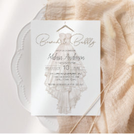 Moderno Brunch Boho Rosa Elegante Floral Bridal Br