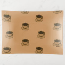 Moderno café café marrón de mediados de siglo