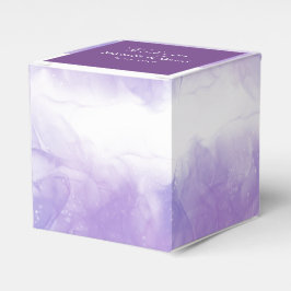 Moderno caja de favores violeta púrpura