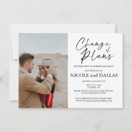 Moderno cambio de Boda reprogramado Fecha de los P