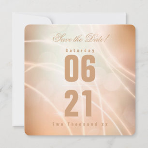 Moderno Champagne Color Bokeh Light & Typography