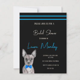 moderno Chihuahua perro Bridal Shower Invitación