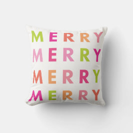 Moderno Cojín decorativo de Navidad Neon Merry