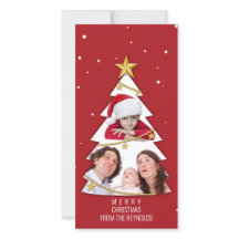 Moderno Collage de fotos de árbol navideño merry r