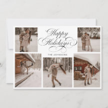 Moderno Collage De Fotos De Navidad Elegante