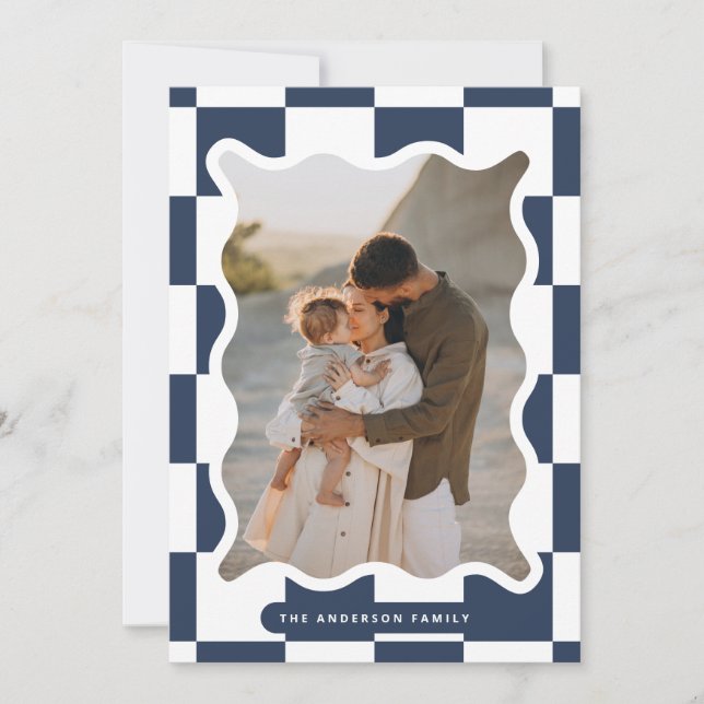 Moderno control de bordes ondulados mínimo Navidad (Anverso)