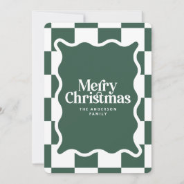 Moderno control de bordes ondulados mínimo Navidad