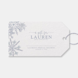 Moderno copo de nieve azul turbio sin etiqueta de 