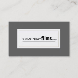 Moderno creador de películas, tarjeta de visita de