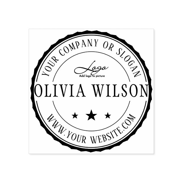 Moderno |Crear su propio sello de goma con logotip (Impresión)